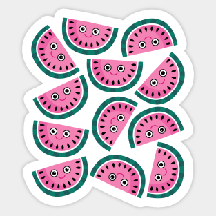 Fresh Watermelon Slices Sticker